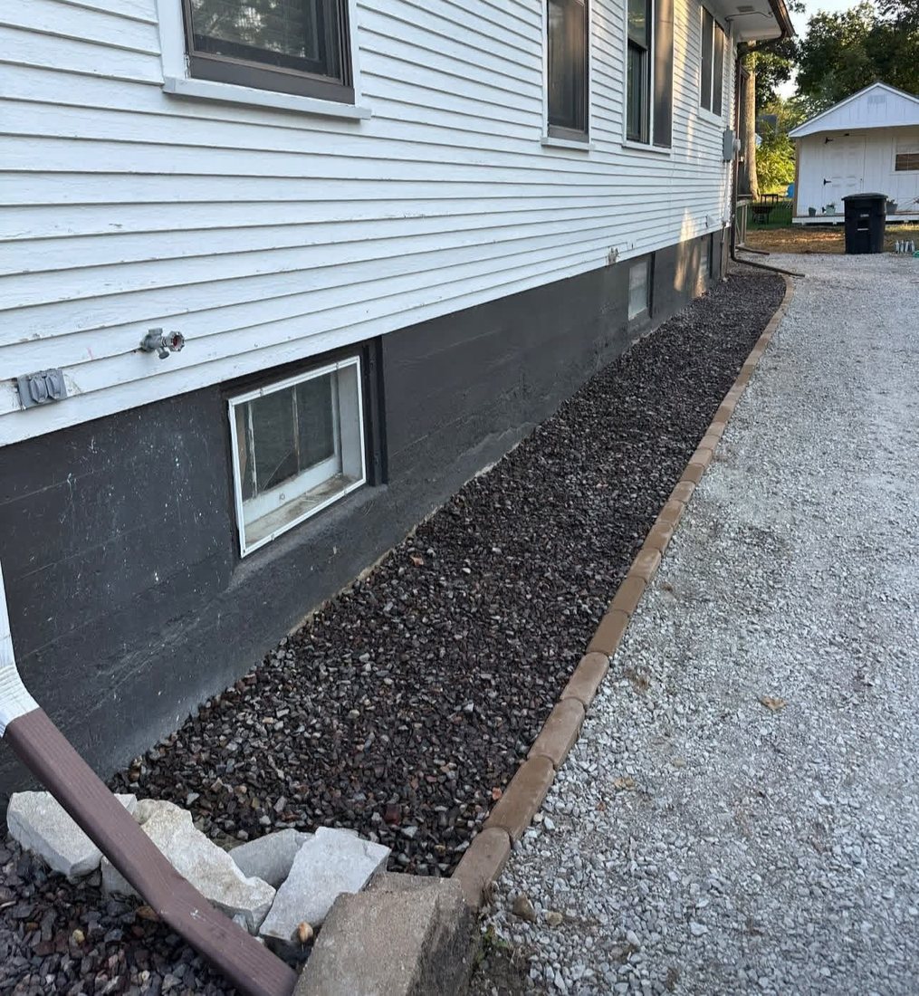 Foundation Rock & Edging — after