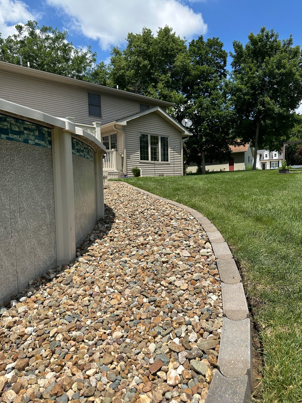 Rock Drainage Bed